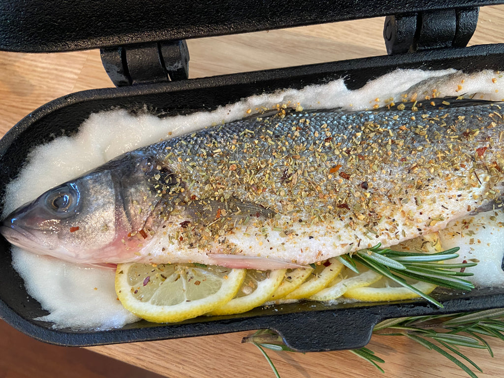 Image of Sea bass in salt crust
