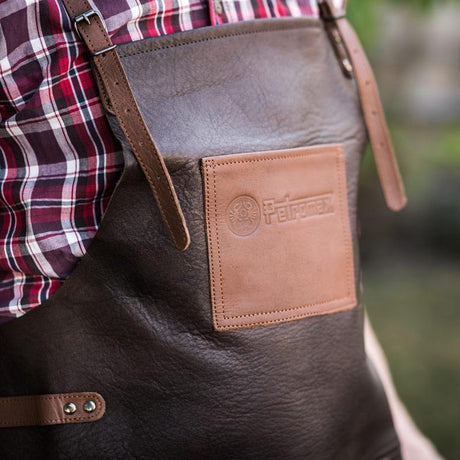 Tablier en cuir de buffle