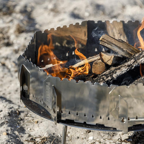 Plug-in windbreak fire pits