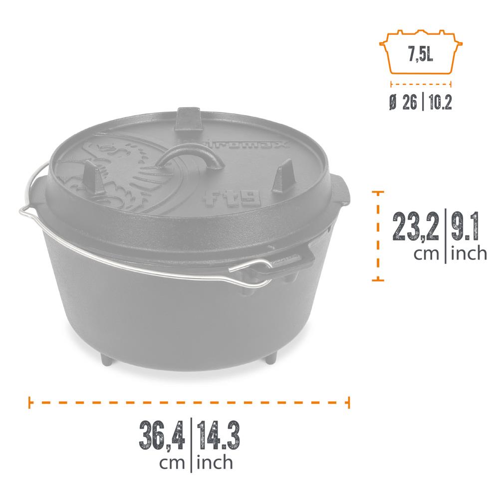 Halloween Special - Large Fire Pot Table & 2 Dutch Ovens