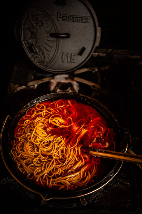 Bar-B-Q Spaghetti – Dutch Oven Version