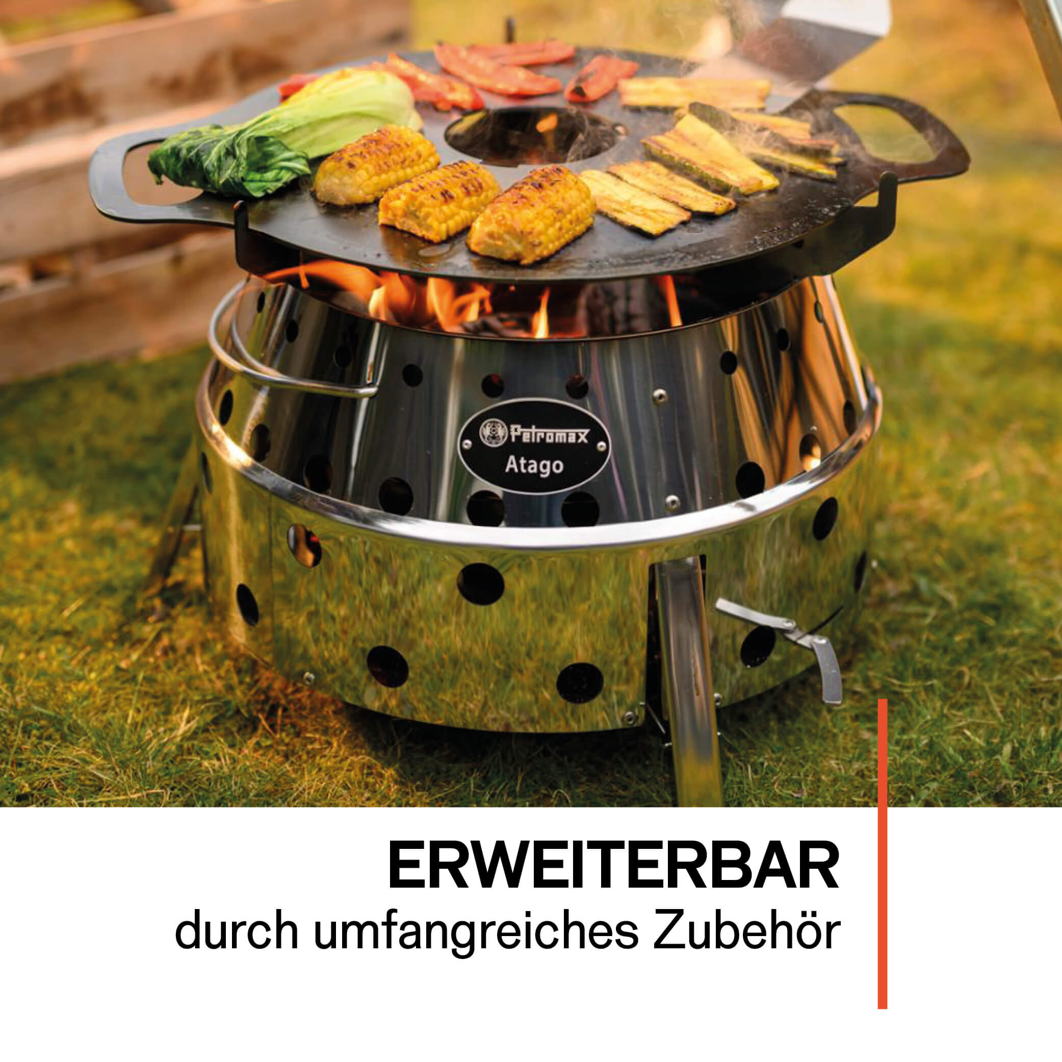Atago Grill - mobile 4-in-1 grill ideal for camping and outdoor