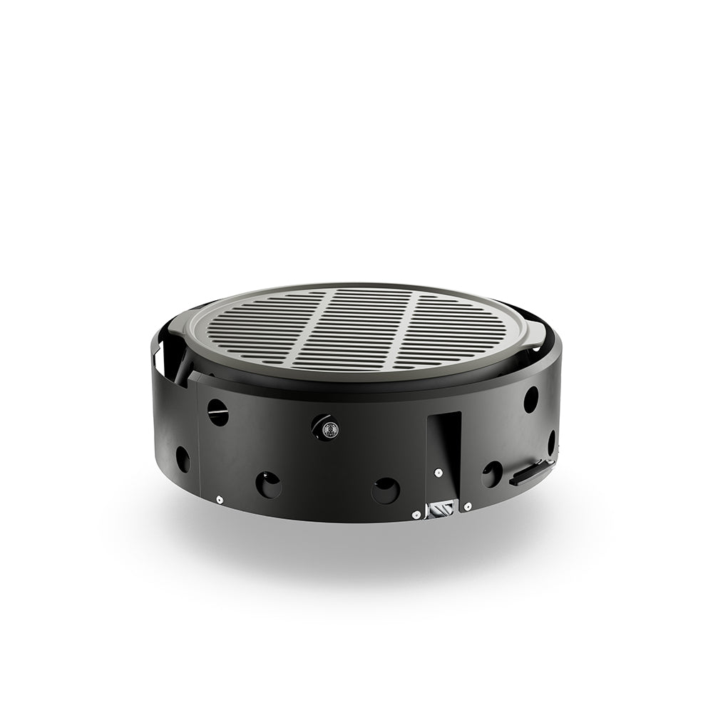Atago Black - Ultra-mobile barbecue & fire bowl with cast iron