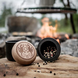 Cast iron hand mortar