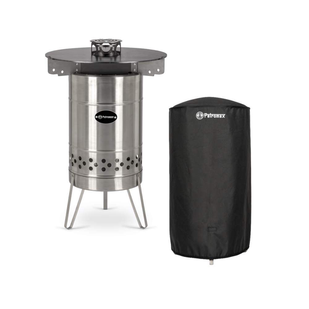 Pyron fire barrel + grill plate + cover