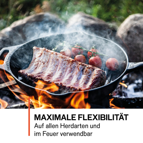 Poêle à griller avec manche