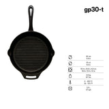 Grill fire pan with handle