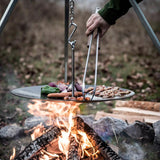 Barbecue and charcoal tongs