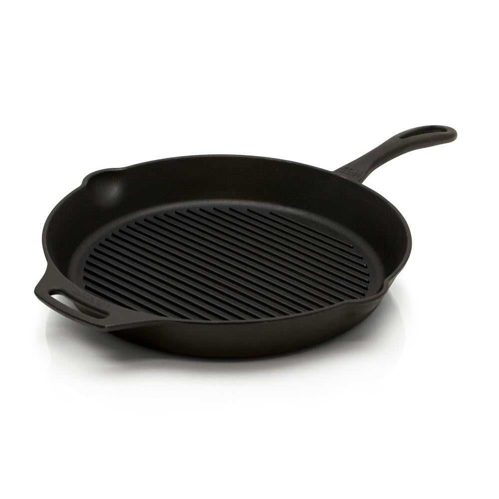 Padella grill da fuoco con manico