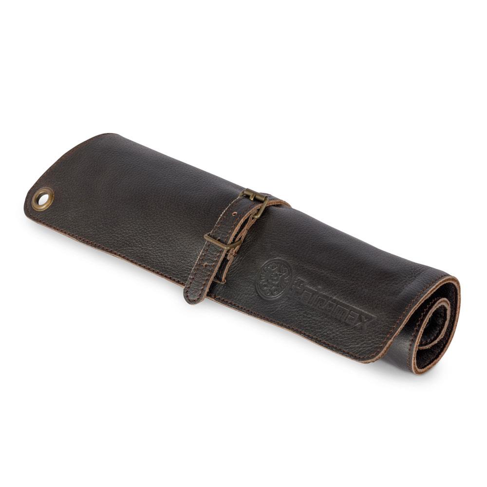Leather cutlery bag