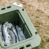 Cool Box KX25 incl. seat cushion, basket & divider board, olive
