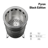 Pyron Black Edition fire barrel