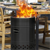 Pyron Black Edition fire barrel