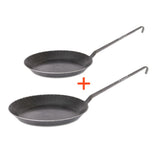 Wrought iron pan 2x set