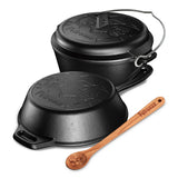 Set padella in ghisa + Dutch Oven + cucchiaio di legno - Edizione Bud Spencer & Terence Hill