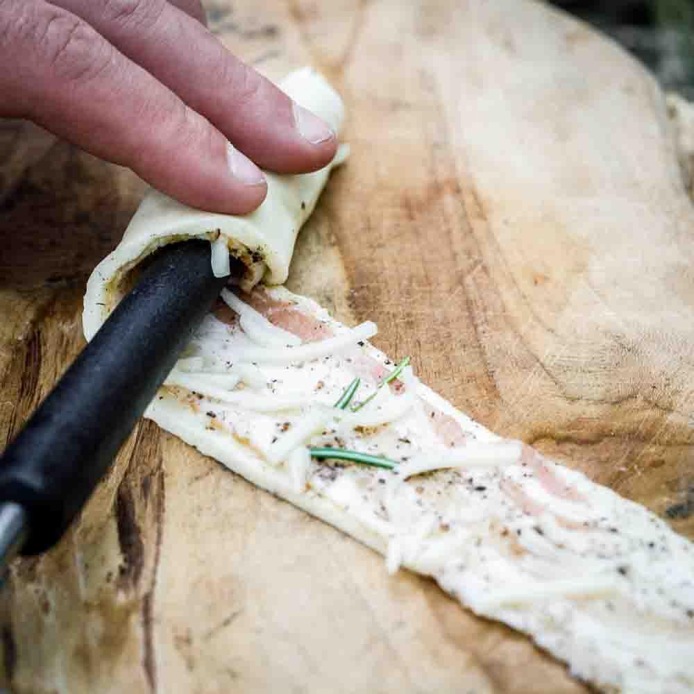 Stick Bread Skewer with cast iron tip