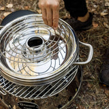 Grill grate camping oven