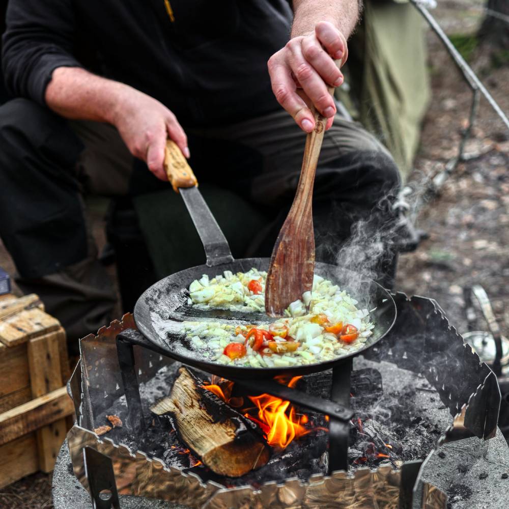 Poêle en fer forgé 2x Set