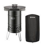 Brasero Pyron Black Edition + plaque de cuisson + housse de protection