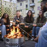 Brochette à pain avec pointe en fonte